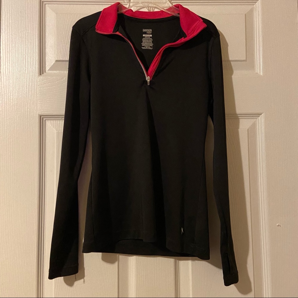 Black and Pink Danskin Active Shirt, Size S
